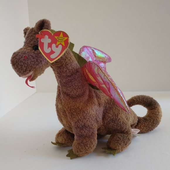 Ty Beanie Baby Scorch The Dragon Retired 1998 - Picture 1 of 9